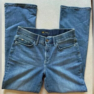 LEE Women's Regular Fit Blue Jeans Mid Rise Flex Motion *Short Length*